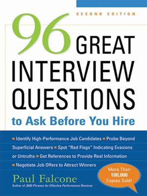 cover image of 96 Great Interview Questions to Ask Before You Hire